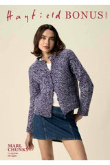 Sirdar Hayfield Bonus Marl Chunky Pattern 10951 - Twirl Round Neck Cardigan
