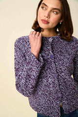 Sirdar Hayfield Bonus Marl Chunky Pattern 10951 - Twirl Round Neck Cardigan