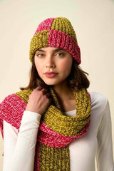 Sirdar Hayfield Bonus Marl Chunky Pattern 10954 - Doubles Hat & Scarf Set
