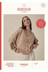 Sirdar Embers DK Pattern 10961 - Flare V Neck Cardigan