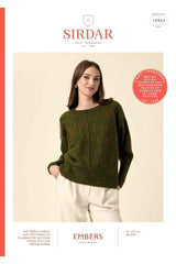 Sirdar Embers DK Pattern 10963 - Glimmer Sideways Sweater