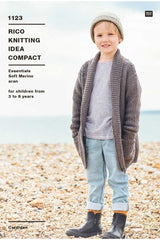 Rico Essentials Soft Merino Aran Pattern 1123 - Cardigan