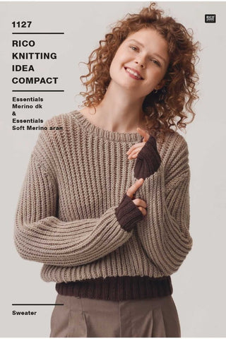 Rico Essentials Soft Merino Aran & Merino DK Pattern 1127 - Sweater