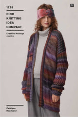 Rico Creative Melange Chunky Pattern 1129 - Cardigan & Headband