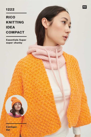 Rico Essentials Super Super Chunky Pattern 1222 - Cardigan & Hat