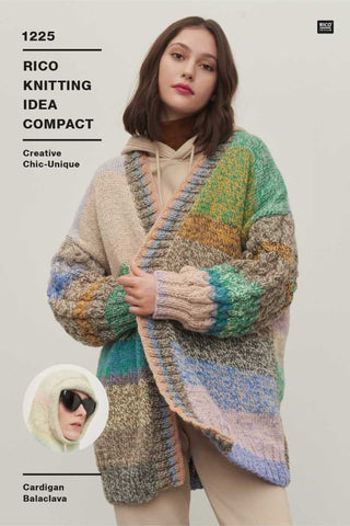 Rico Creative Chic-Unique Chunky Pattern 1225 - Cardigan & Balaclava