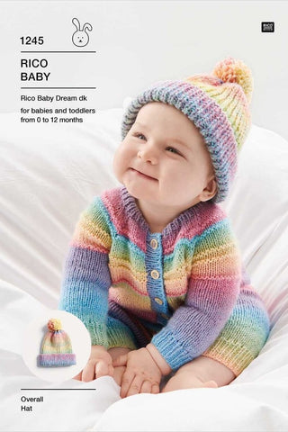 Rico Baby Dream DK Pattern 1245 - Onesie & Hat