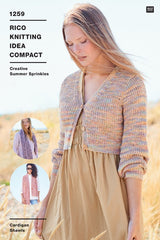 Rico Creative Summer Sprinkles DK Pattern 1259 - Cardigan & Shawl