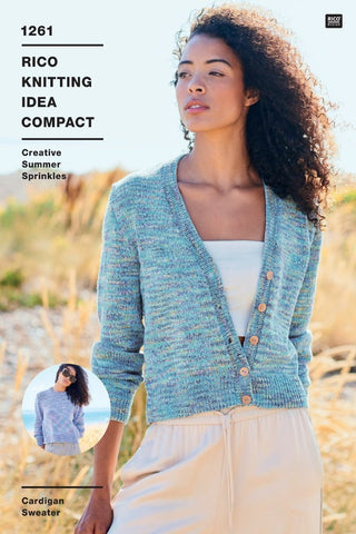 Rico Creative Summer Sprinkles DK Pattern 1261 - Cardigan & Sweater
