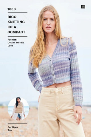 Rico Fashion Cotton Merino Lace Pattern 1353 - Cardigan & Top