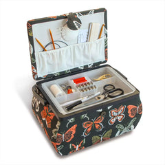 Haberdashery - Sewing Basket - Butterfly & Bluebell Design