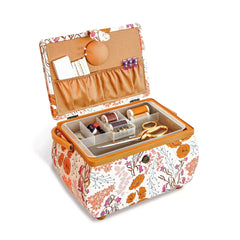 Haberdashery - Sewing Basket - Butterfly & Bluebell Design