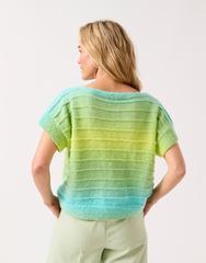 Sirdar Jewelspun Ombre Aran Pattern 10843 - To A Tee Knitted Top