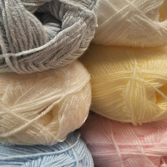 King Cole Cherished Baby 4ply Pattern 6434 - Cardigan & Top