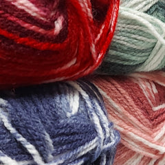 Stylecraft Easy Fair Isle Effect Aran Pattern 10077 - Sweater, Blanket & Hat