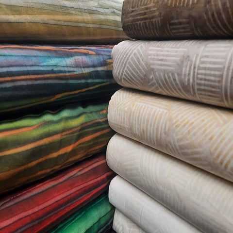 Fabric - Craft Cotton - Banyan Batiks Hexies & Calcite Fabric Collection