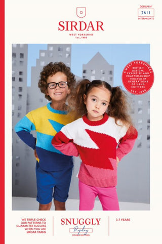 Sirdar Snuggly Replay DK Pattern 2611 - Quick as a Flash Sweater