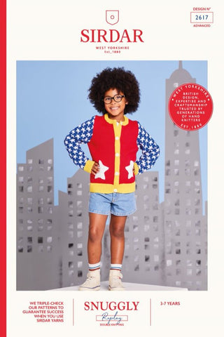 Sirdar Snuggly Replay DK Pattern 2617 - Super Star Cardi