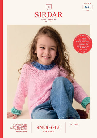 Sirdar Snuggly Chunky Pattern 2634 - Scandi Pop Sweater