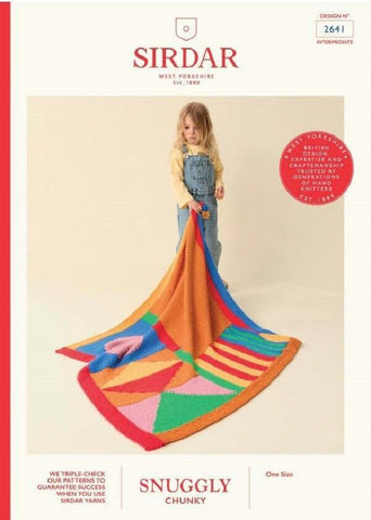 Sirdar Snuggly Chunky Pattern 2641 - Scandi Shapes Blanket