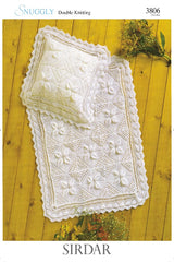 Sirdar Snuggly DK Pattern 3806 - Blanket & Pillowcase