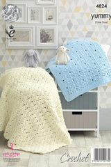 King Cole Yummy Pattern 4824 - Crochet Blankets