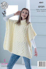 King Cole Fashion Aran Pattern 4841 - Tabbards