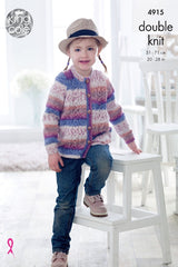 King Cole Splash DK Pattern 4915 - Sweater & Cardigan