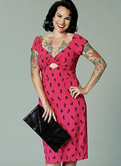 Butterick B6413 Pattern  - Gathered-Front Keyhole Dress