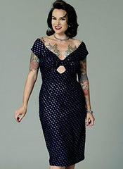 Butterick B6413 Pattern  - Gathered-Front Keyhole Dress