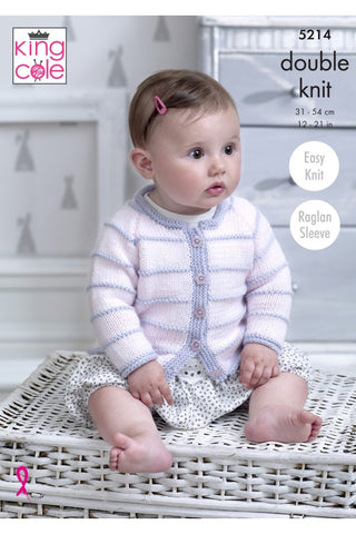 King Cole Comfort DK Pattern 5214 - Cardigans