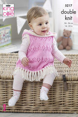 King Cole Cherished Baby DK Pattern 5217 - Cardigans & Top