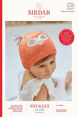 Sirdar Snuggly 100% Cotton Pattern 5275 - Owl Hat