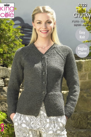 King Cole Big Value Chunky Pattern 5322 - Cardigan & Sweater