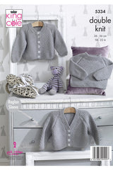 King Cole Comfort DK Pattern 5334 - Cardigans & Sweater