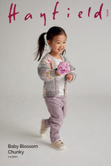 Hayfield Baby Blossom Chunky Pattern 5568 - Daisy Chain Cardigan