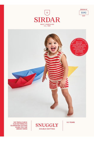 Sirdar Snuggly DK Pattern 5592 - Top & Shorts