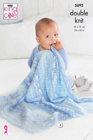 King Cole Fjord DK Pattern 5695 - Blankets