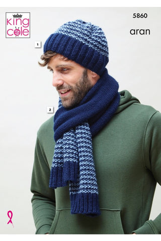 King Cole Fashion Aran Pattern 5860 - Accessories