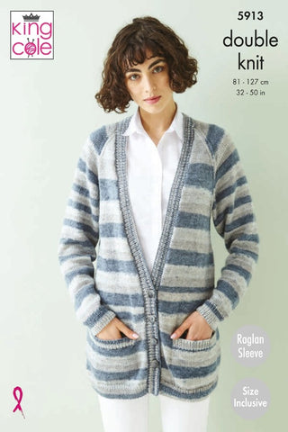 King Cole Island Beaches DK Pattern 5913 - Cardigans