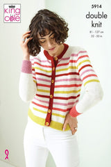 King Cole Luxury Merino DK Pattern 5914 - Cardigan & Sweater