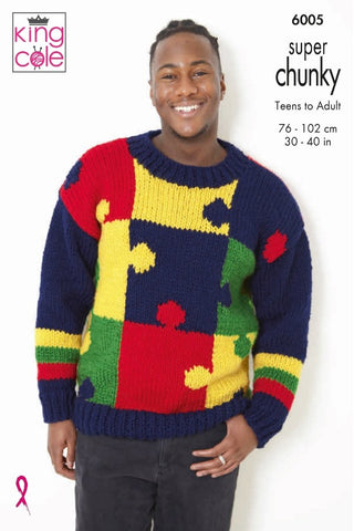 King Cole Big Value Super Chunky Pattern 6005 - Sweaters
