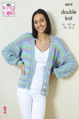 King Cole Beaches DK Pattern 6010 - Cardigan & Sweater