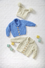 King Cole Comfort Aran Pattern 6015 - Cardigans & Hat