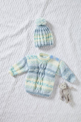 King Cole Cosy Love Aran Pattern 6047 - Top, Sweater, Hat & Blanket