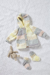 King Cole Cosy Love Aran Pattern 6048 - Jacket, Coat, Hat & Socks