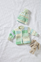 King Cole Cosy Love Aran Pattern 6049 - Dress, Jacket, Hat & Blanket
