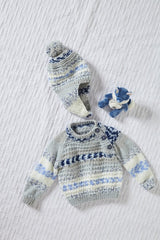 King Cole Cosy Love Aran Pattern 6050 - Sweater, Jacket & Hat