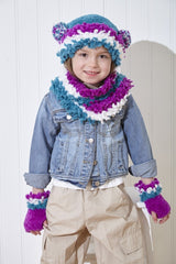 King Cole Truffle Glitz Pattern 6055 - Sweater & Accessories