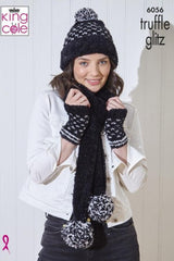 King Cole Truffle Glitz Pattern 6056 - Accessories